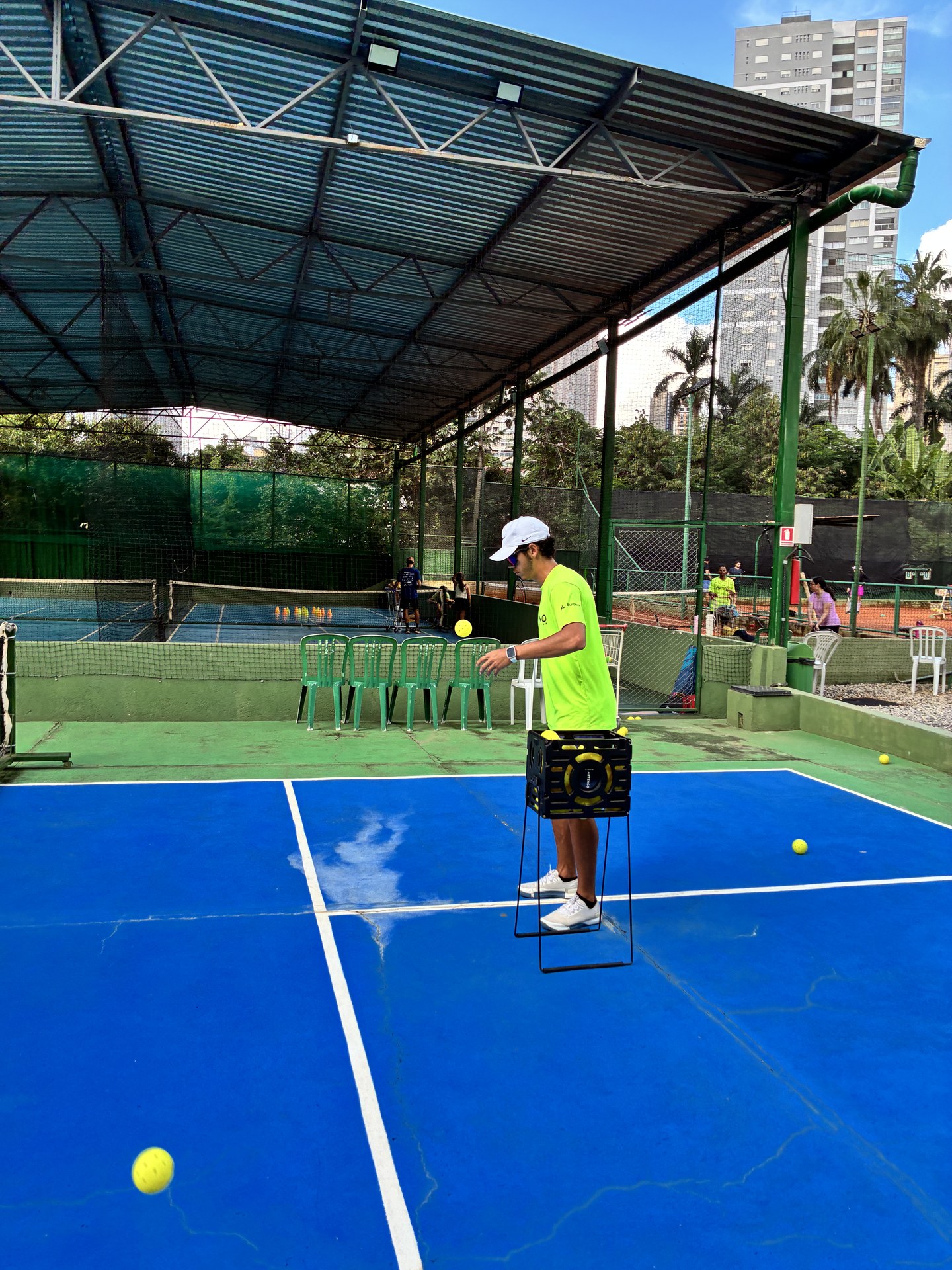 Quadras oficiais de pickleball da Bueno Tennis Club em Goiânia